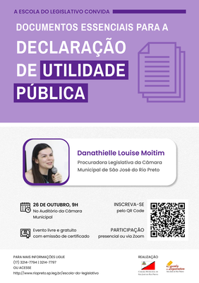Cartaz - Documentos Essenciais para a Declaração de Utilidade Pública