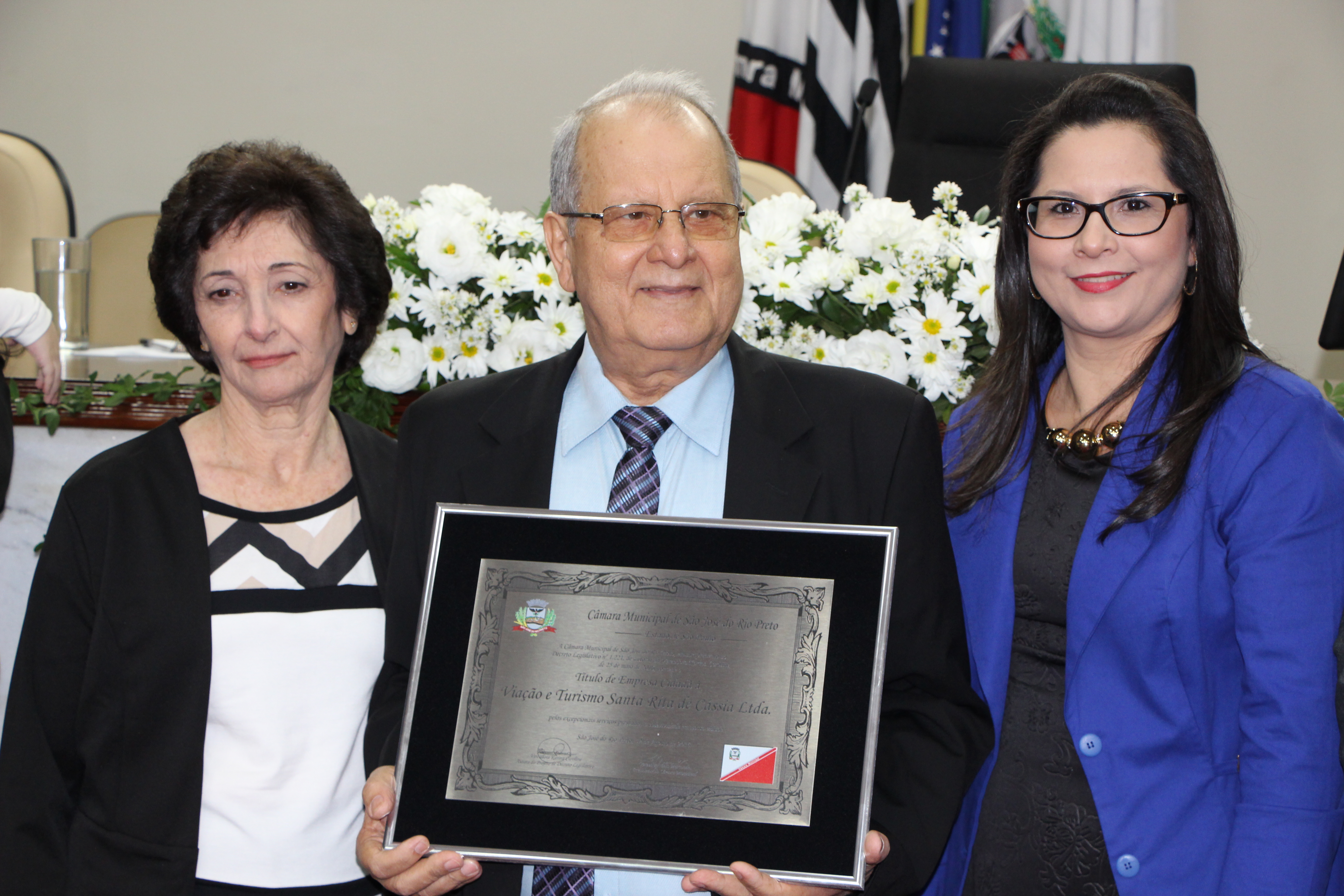 Moacir Morgon recebeu homenagem ao lado dos familiares