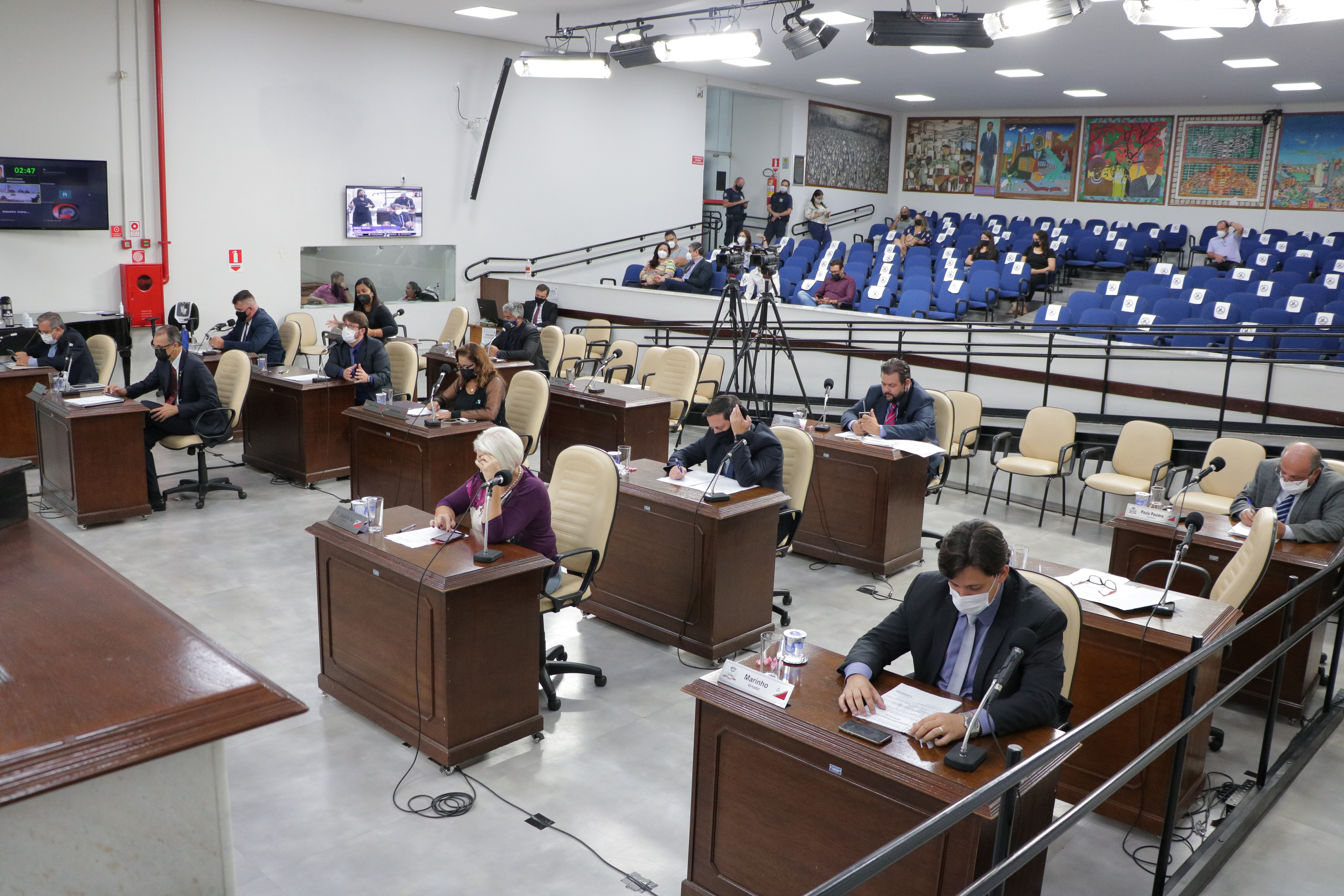 Sessões têm transmissão pela TV Câmara e Rádio Educativa