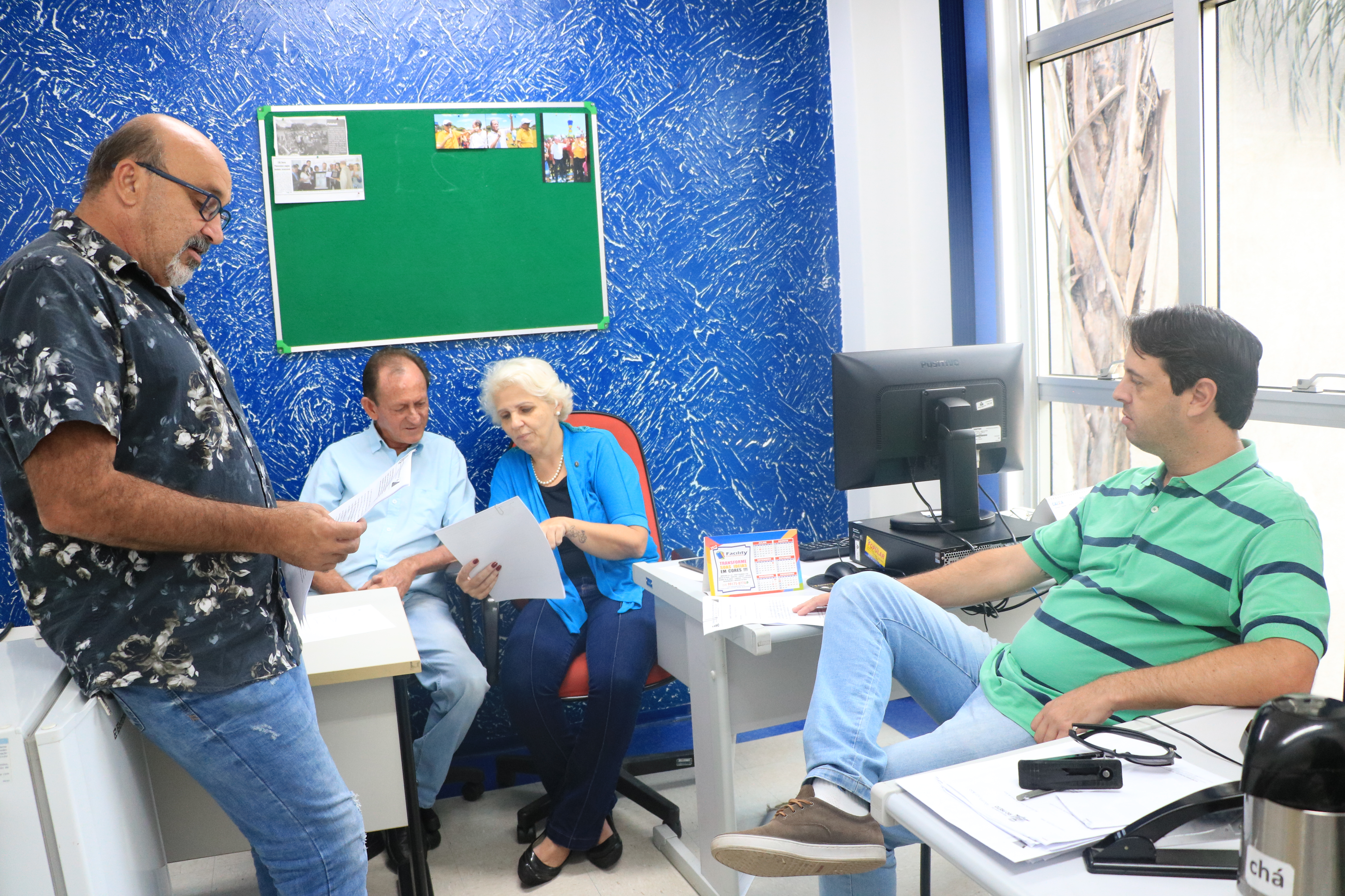 Conselho esteve reunido no gabiente do vereador Marinho