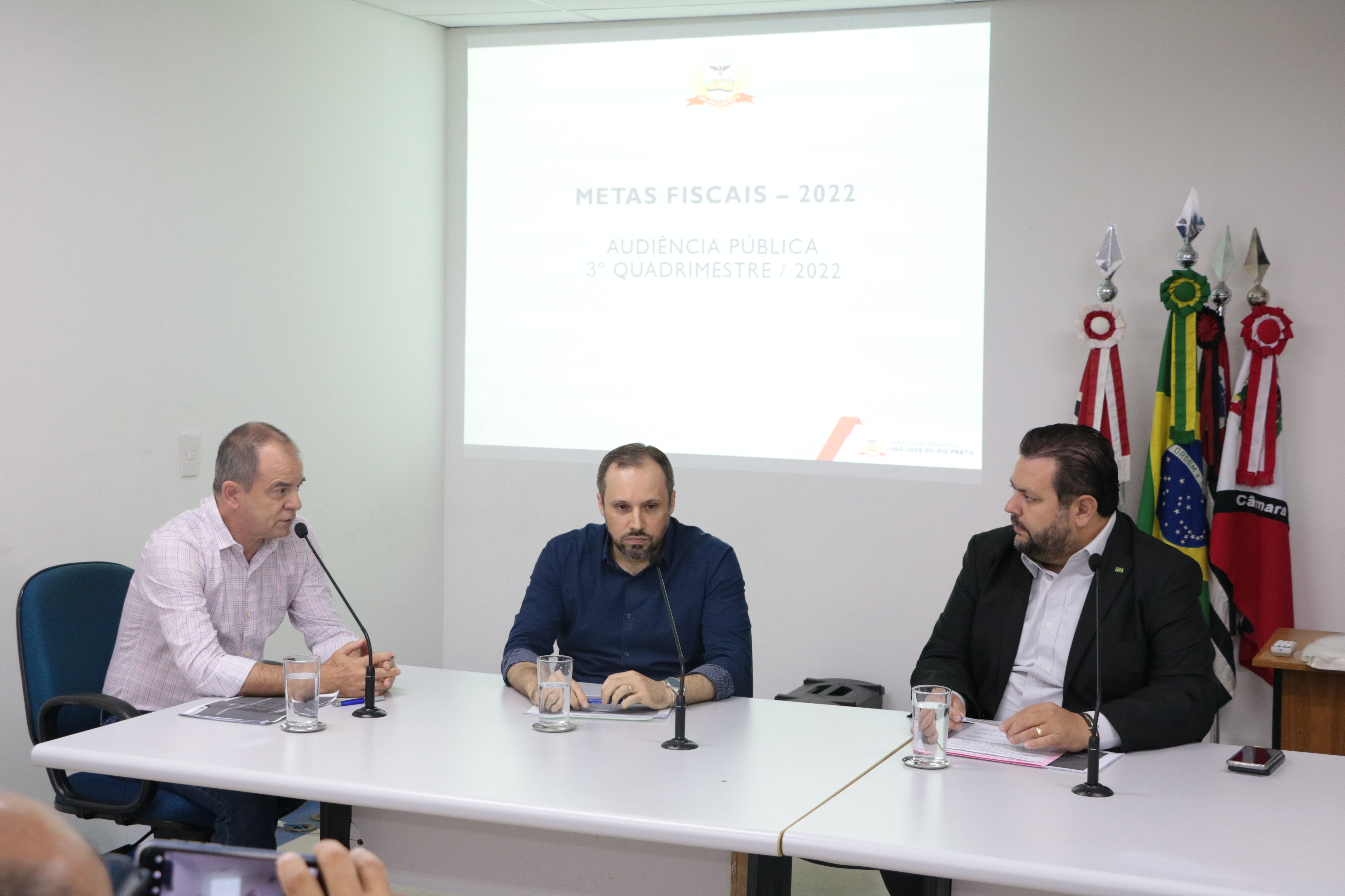 Martinho, Morgado e Branco durante audiência da Fazenda
