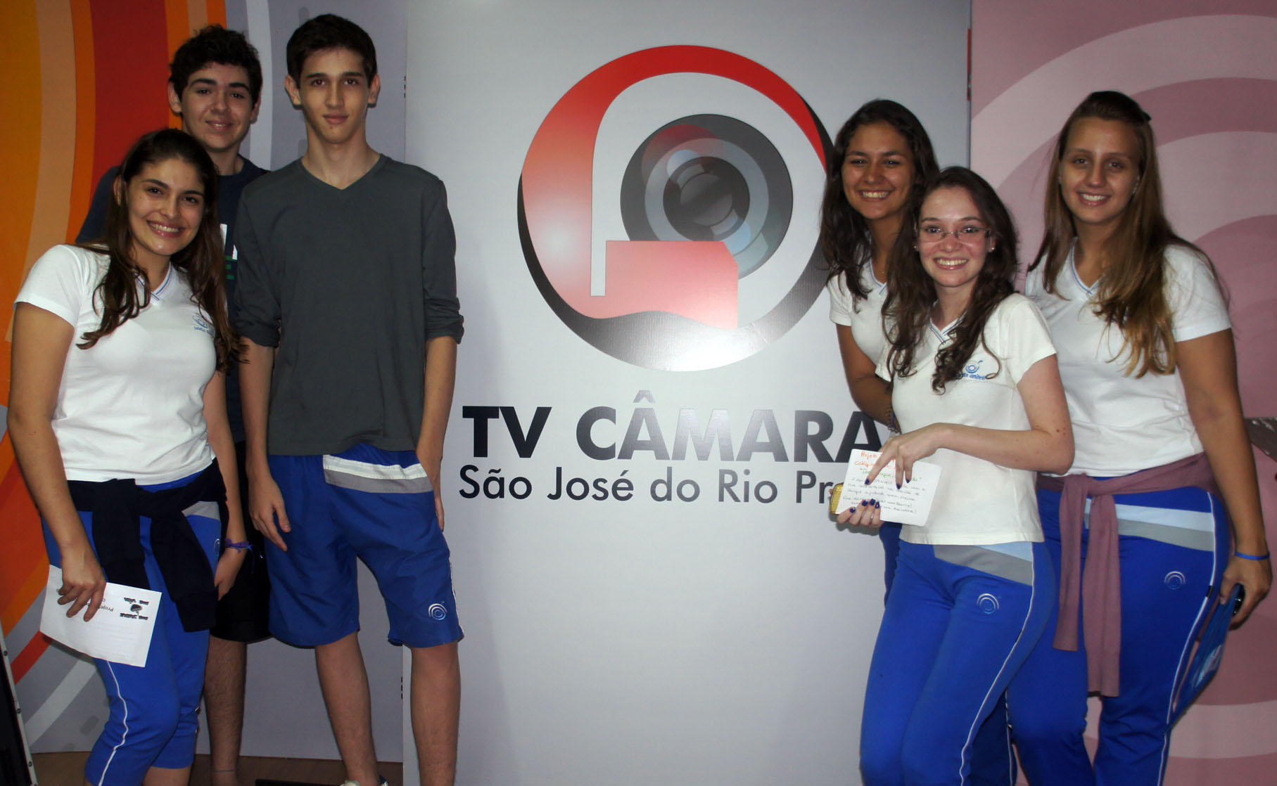 Seis representantes da turma visitaram a Câmara nesta terça (16/04)