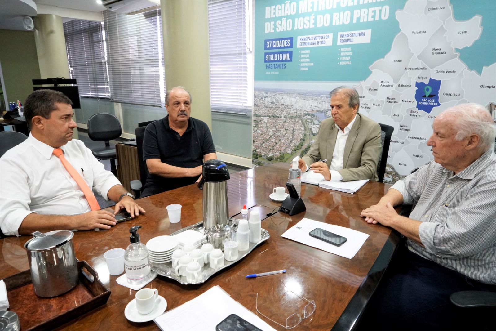 Thiesi, Pauléra, Edinho e Moretti: comissão vai elaborar projeto