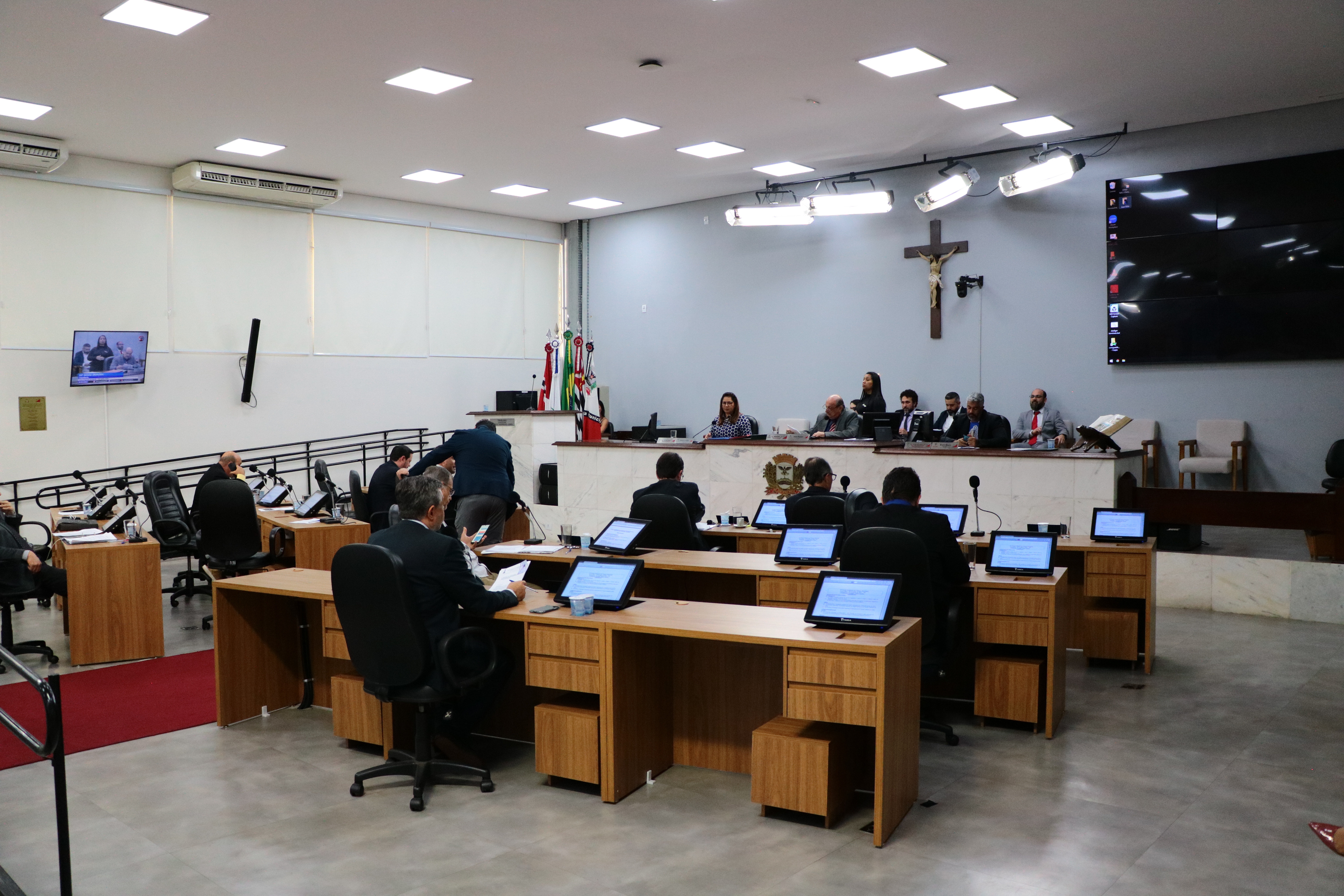 Vereadores durante 24ª sessão ordinária do ano